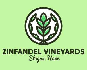 Organic Farming Emblem logo design