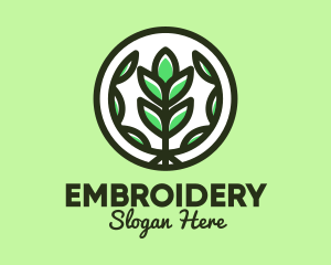 Organic Farming Emblem logo design