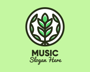 Organic Farming Emblem logo design