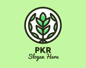 Organic Farming Emblem logo design