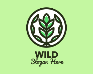 Organic Farming Emblem logo design