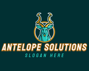Antelope - Antelope Horn Sports logo design
