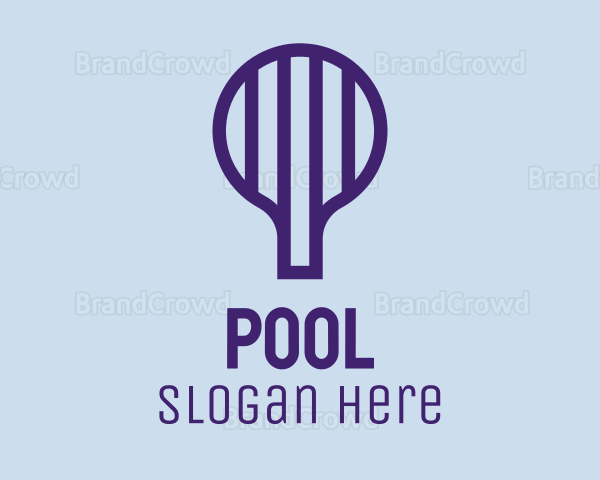 Minimalist Table Tennis Paddle Logo