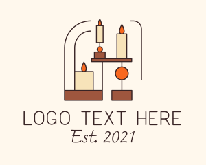 Home Decor - Boho Spa Candle logo design