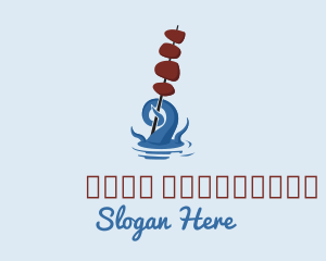 Kitchen - Seafood Skewer Restaurant logo design