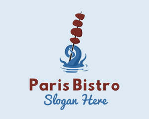 Seafood Skewer Restaurant logo design