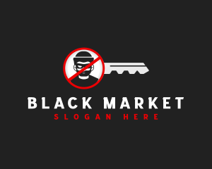 Criminal - Locksmith Key Security logo design