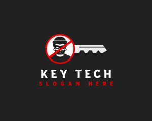 Locksmith Key Security logo design