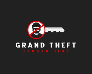 Locksmith Key Security logo design
