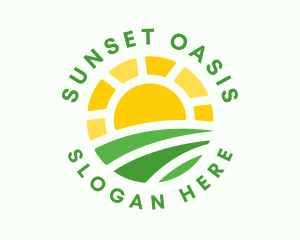 Sun Nature Farm Field  logo design