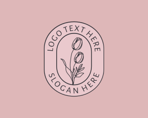 Botany - Tulip Beauty Flower logo design