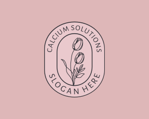 Tulip Beauty Flower logo design