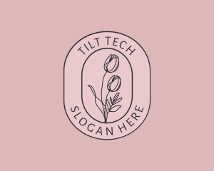 Tulip Beauty Flower logo design