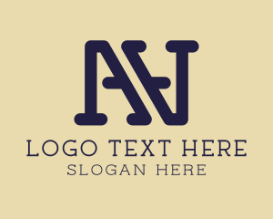 Hospitality - Corporate A & N Monogram logo design