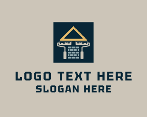 Concrete - House Paint Construction logo design