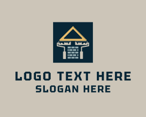 Tool - House Paint Construction logo design