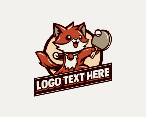 Table Tennis - Ping Pong Fox League logo design