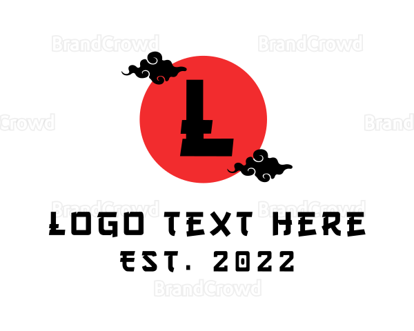 Traditional Japanese Cloud Logo