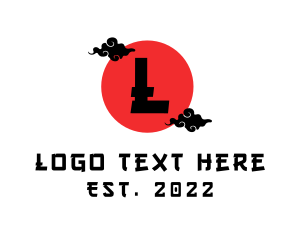 Country - Traditional Japanese Cloud logo design