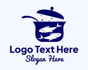 Seafood - Fish Cooking Pot logo design