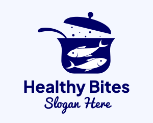 Fish Cooking Pot logo design