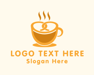 Food App - Pretzel Drink Cafe logo design