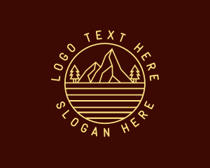 Tourism - Outdoor Mountain Travel logo design