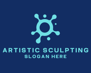 Paint Blob Splatter logo design