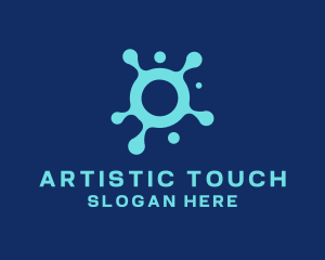 Paint Blob Splatter logo design