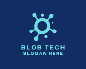 Paint Blob Splatter logo design