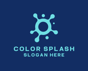 Paint Blob Splatter logo design