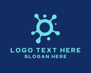 Pool - Paint Blob Splatter logo design