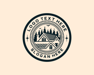 House - Residential House Roofing logo design