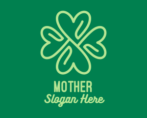 Green Heart Clover  Logo