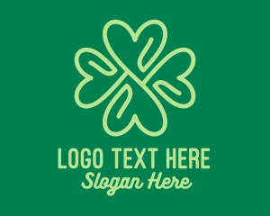 Green Heart Clover  Logo