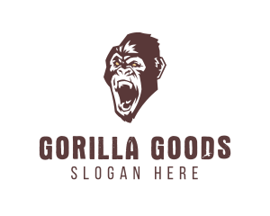 Gorilla - Angry Wild Gorilla logo design