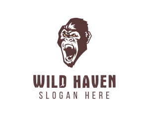 Angry Wild Gorilla logo design