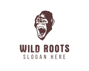 Angry Wild Gorilla logo design