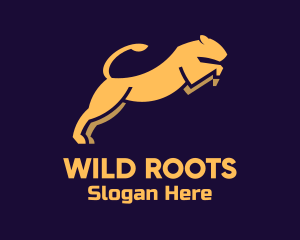 Galloping Wild Panther logo design