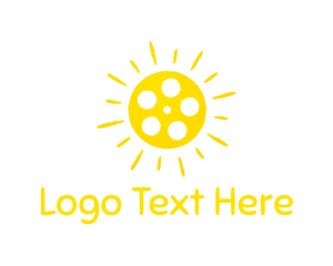 High Definition - Sun Film Reel logo design