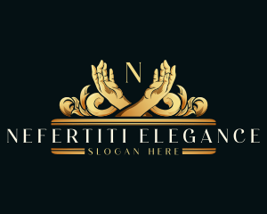 Premium Wellness Hands logo design