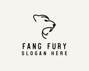 Fangs - Tiger Beast Animal logo design