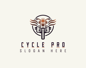 Racer Motorcycle Rider logo design