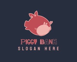 Piglet Pig Farm logo design