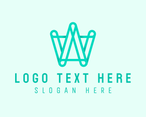 Business - Modern Geometric Letter W Business logo design