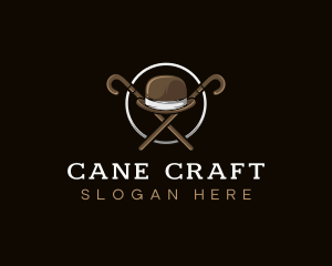 Cane - Cane Bowler Hat logo design