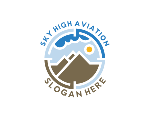 Mountain Sky Hiking logo design