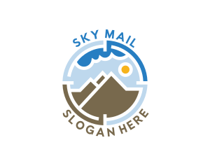 Mountain Sky Hiking logo design