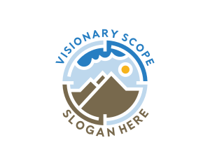 Scope - Mountain Sky Hiking logo design