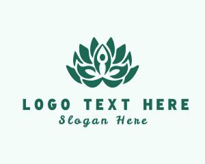 Lotus - Natural Yoga Meditation logo design